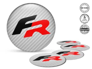 Seat Pegatina de Silicona Estilo Emblemas Bombados de Aro